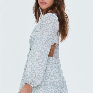 BRAND NEW Animal Print Cutout Mini Dress